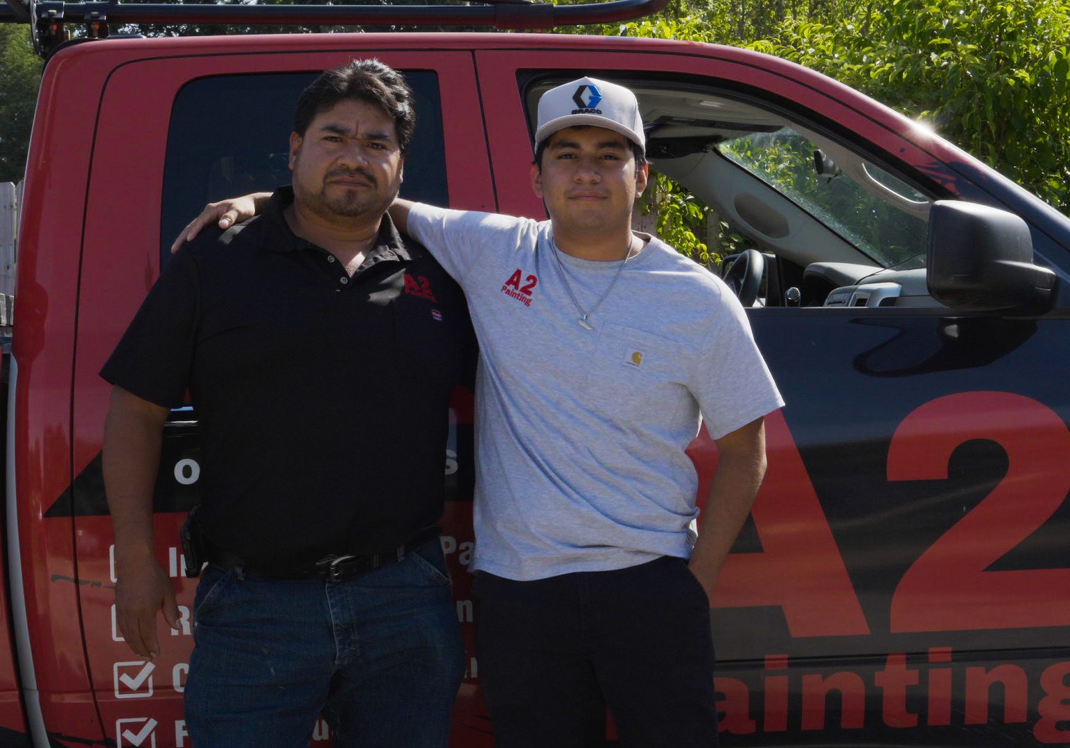 Father and son owners of A2 Painting, family-owned painters in Biltmore Park, NC