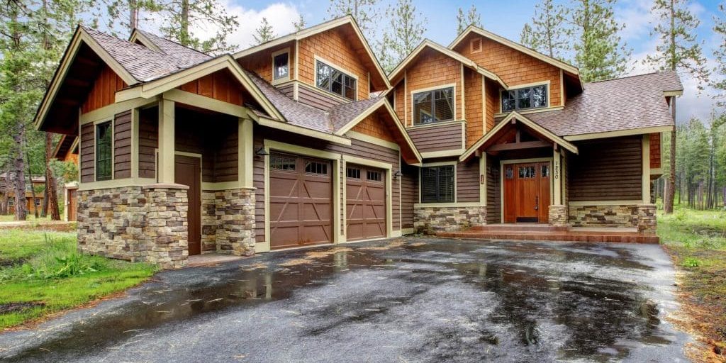 professionally painted mountain home in hendersonville nc